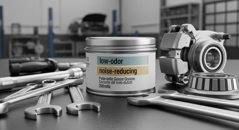 Automotive grease with low-odor and noise-reducing